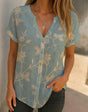 BloomMuse™ Digitale V-Cardi Top
