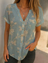 BloomMuse™ Digitale V-Cardi Top
