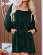 WinterBelle™ Bishop jurk met strik op de rug