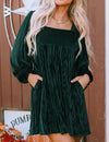 WinterBelle™ Bishop jurk met strik op de rug