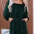 WinterBelle™ Bishop jurk met strik op de rug