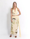 Midnight Muse haltertop en rok met hoge split