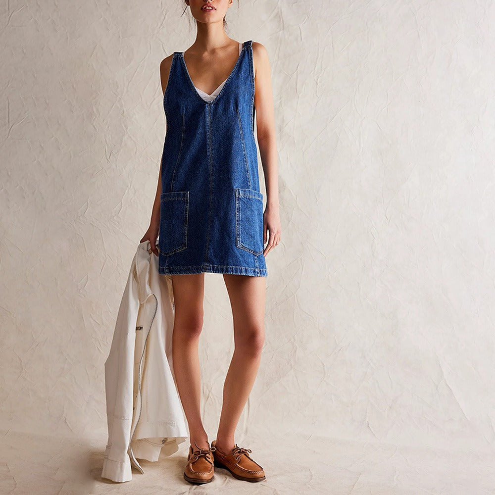 Denim minijurk
