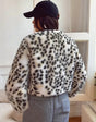 Winterjas met luipaardprint