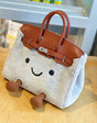 Platinakleurige harige crossbodytas – Limited Edition