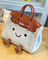Platinakleurige harige crossbodytas – Limited Edition