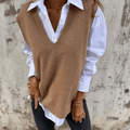Vera - Gebreid laagjesvest