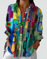 Edna™ Artistieke Blomst Bluse