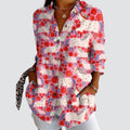 Vera™ | Artistieke Blomster-blouse