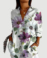 Silje™ | Artistieke Blomst Bluse