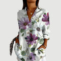 Silje™ | Artistieke Blomst Bluse