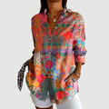 Alma™ | Artistieke Blomst Bluse