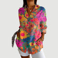 Elva™ | Artistieke Blomsterblouse