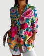 Anna™ | Artistieke Blomst Bluse