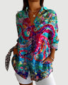 Agnes™ | Artistieke Blomst Bluse