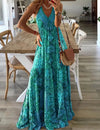 Wren - Boho maxi-jurk met spaghettibandjes en V-hals