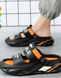 Sandalen met een dikke zool en een zacht gevoel.