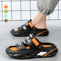 Sandalen met een dikke zool en een zacht gevoel.