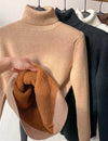 Dik gebreid winterfleece ondershirt