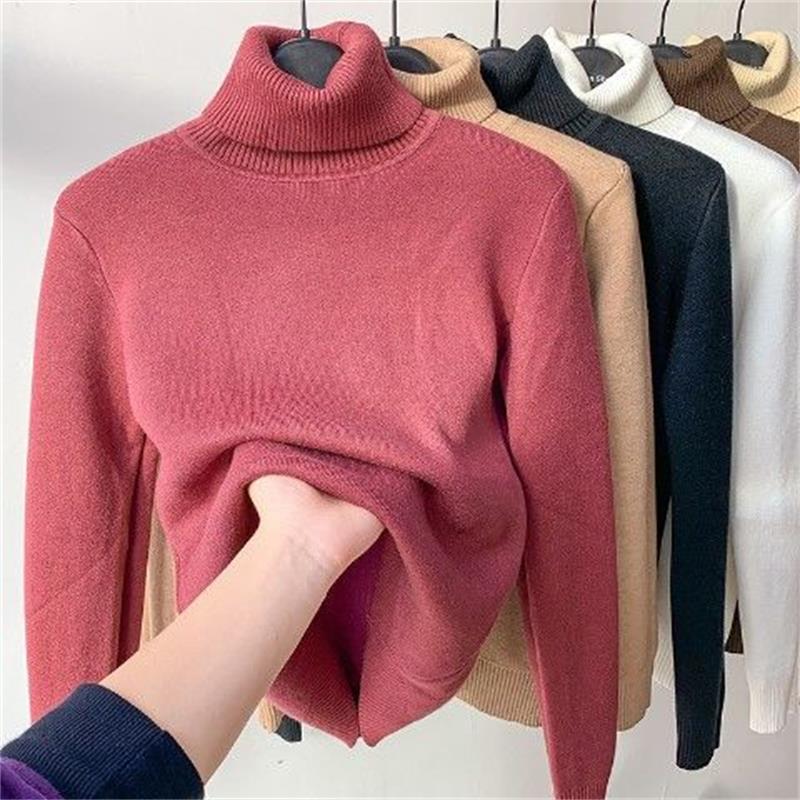 Dik gebreid winterfleece ondershirt