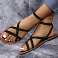 Platte sandalen in Romeinse stijl