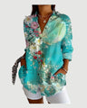 Ella™ | Artistieke Blomst Bluse