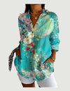 Ella™ | Artistieke Blomst Bluse